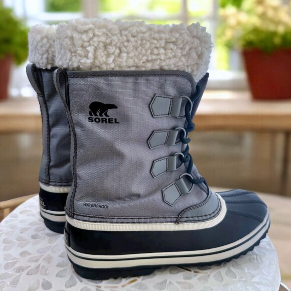 Sorel Winter Carnival WP Women’s Waterproof Boot Size 8.5 Gray Insulated Snow - Picture 5 of 14